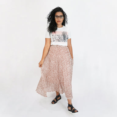 Quinn Leopard Print Pleated Maxi Skirt - Good Morrow Co