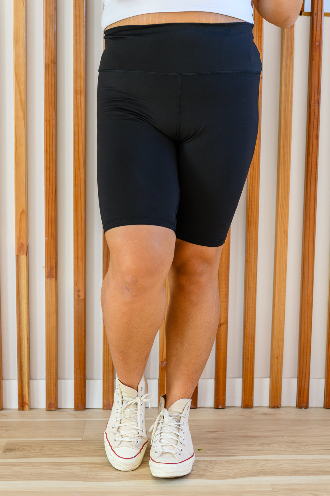 Essential Athletic Biker Shorts in Black