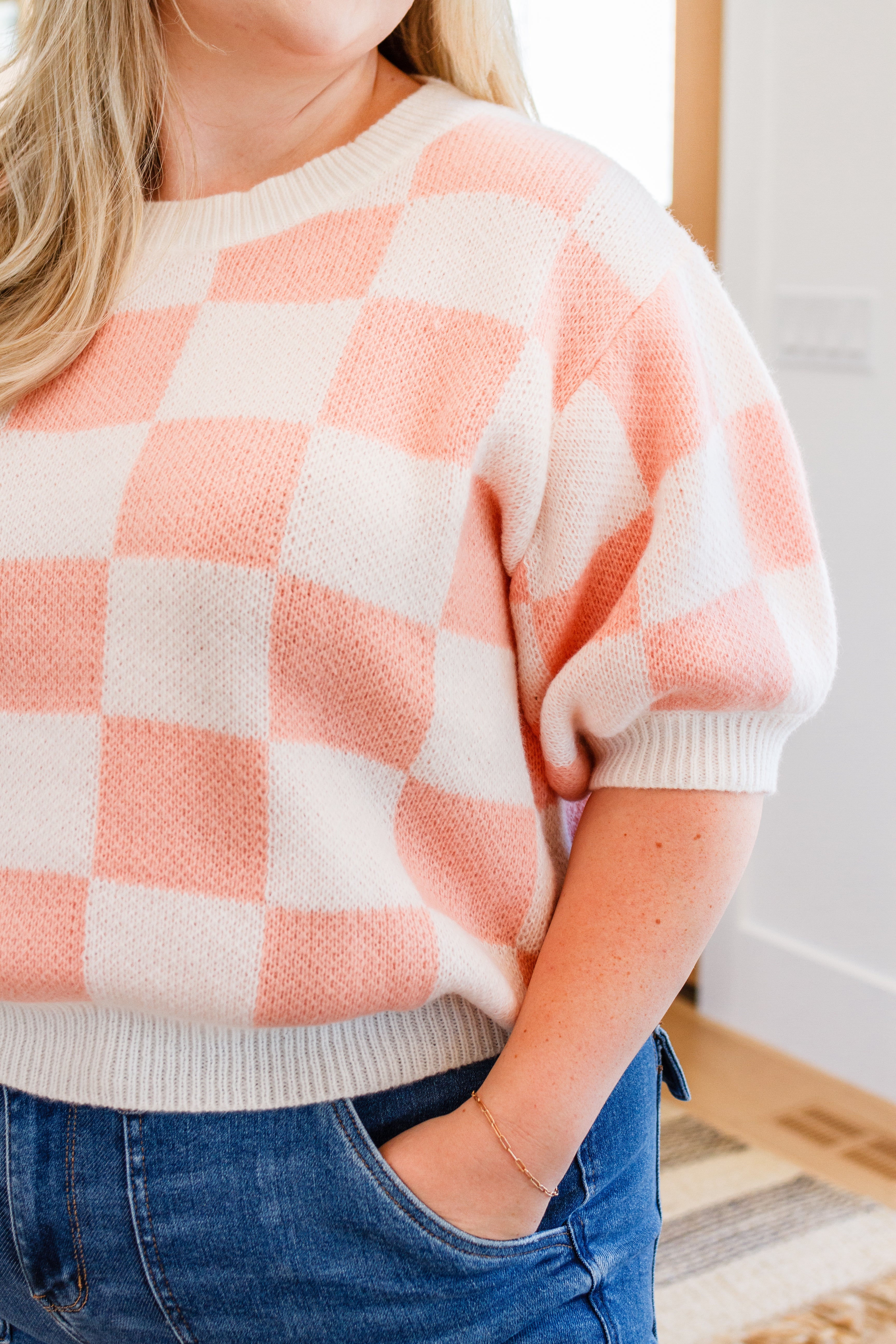 Chevonne Checkered Sweater