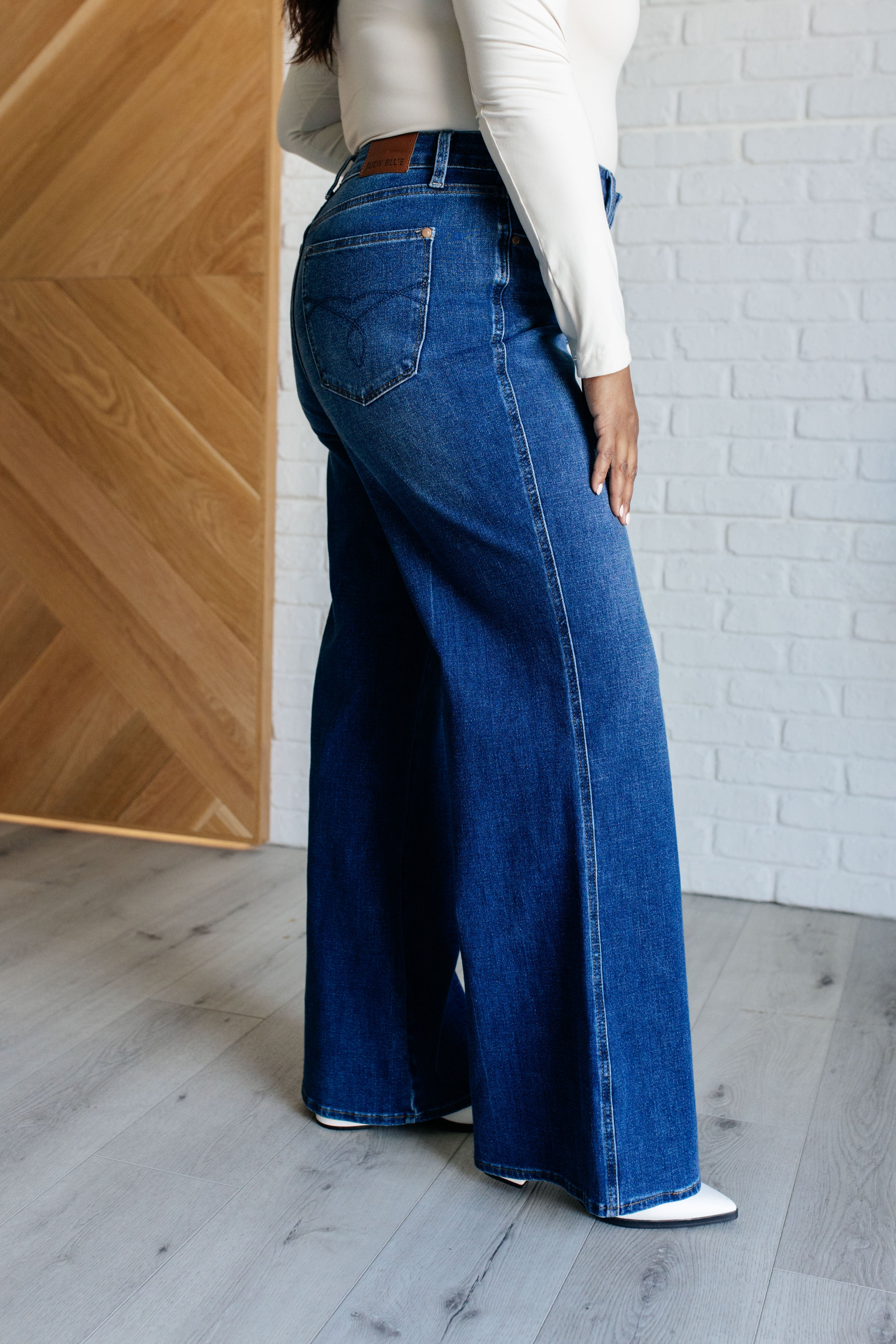 Topeka High Rise Control Top Retro Wide Leg Jeans