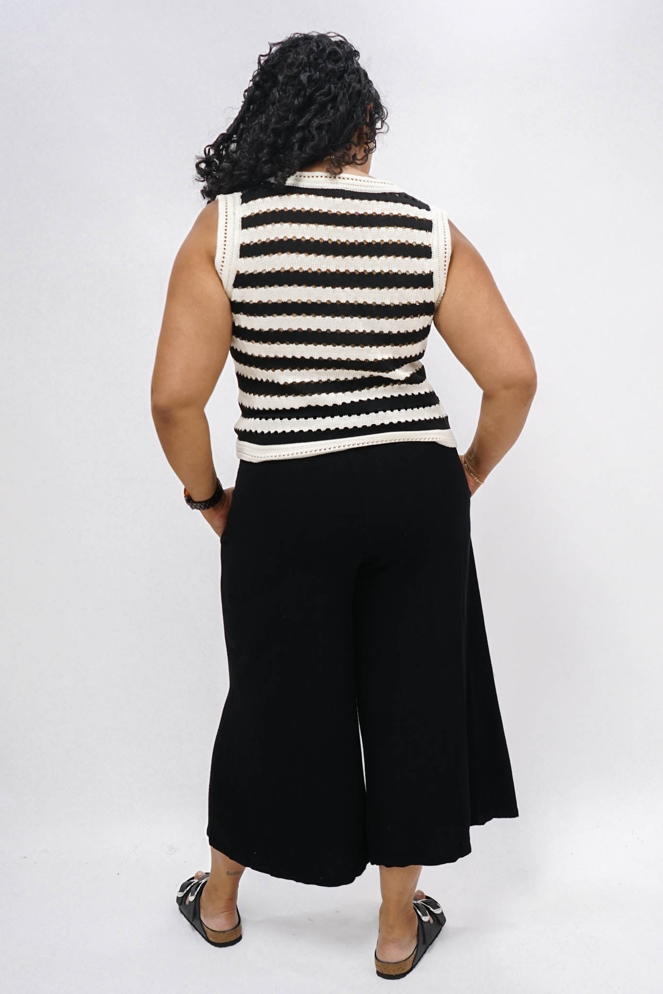 Jeanie Striped Knit Vest