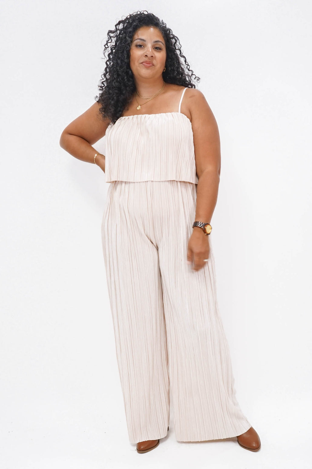 Pleasington Plisse Jumpsuit | Good Morrow Co