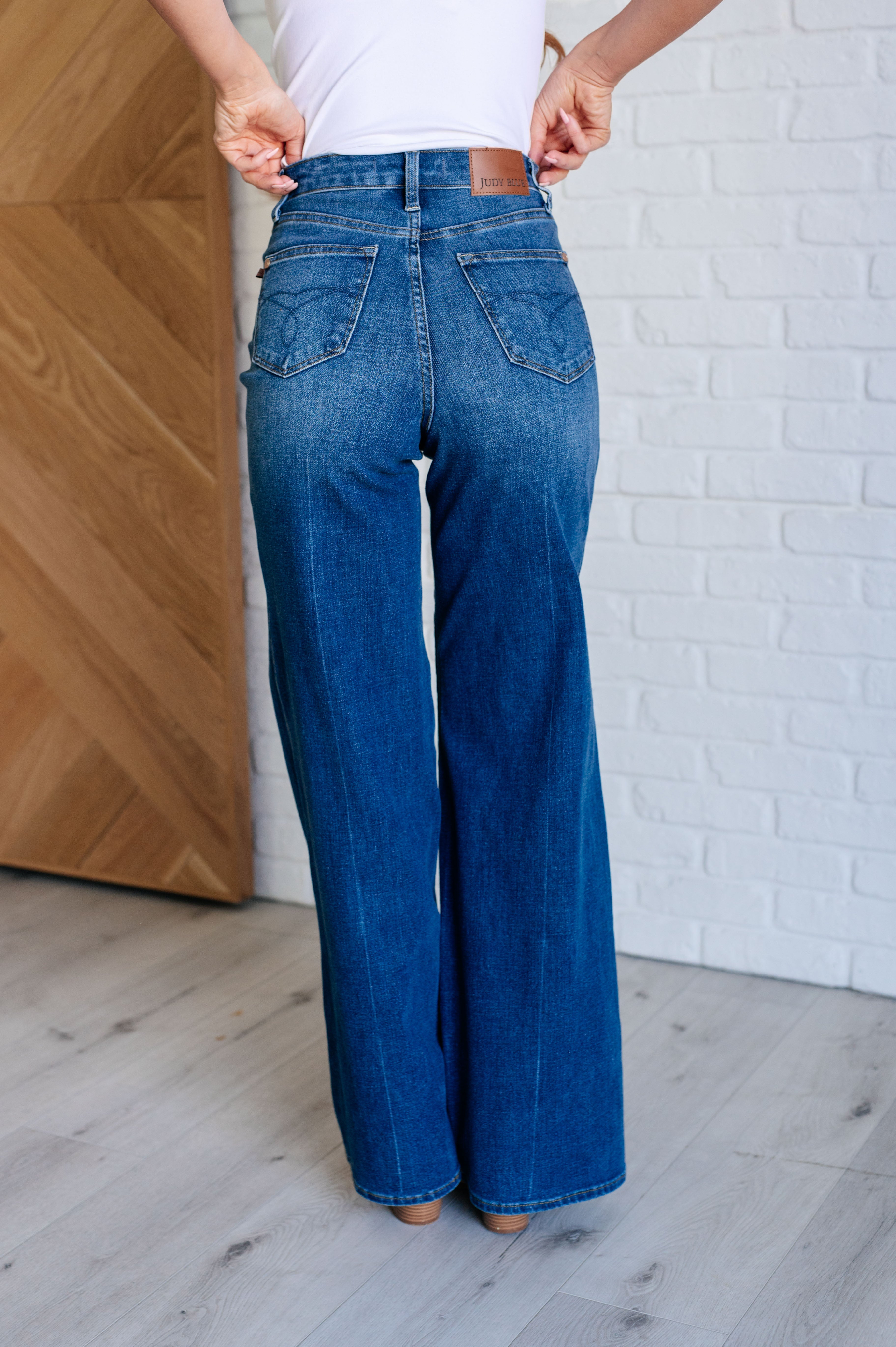 Topeka High Rise Control Top Retro Wide Leg Jeans