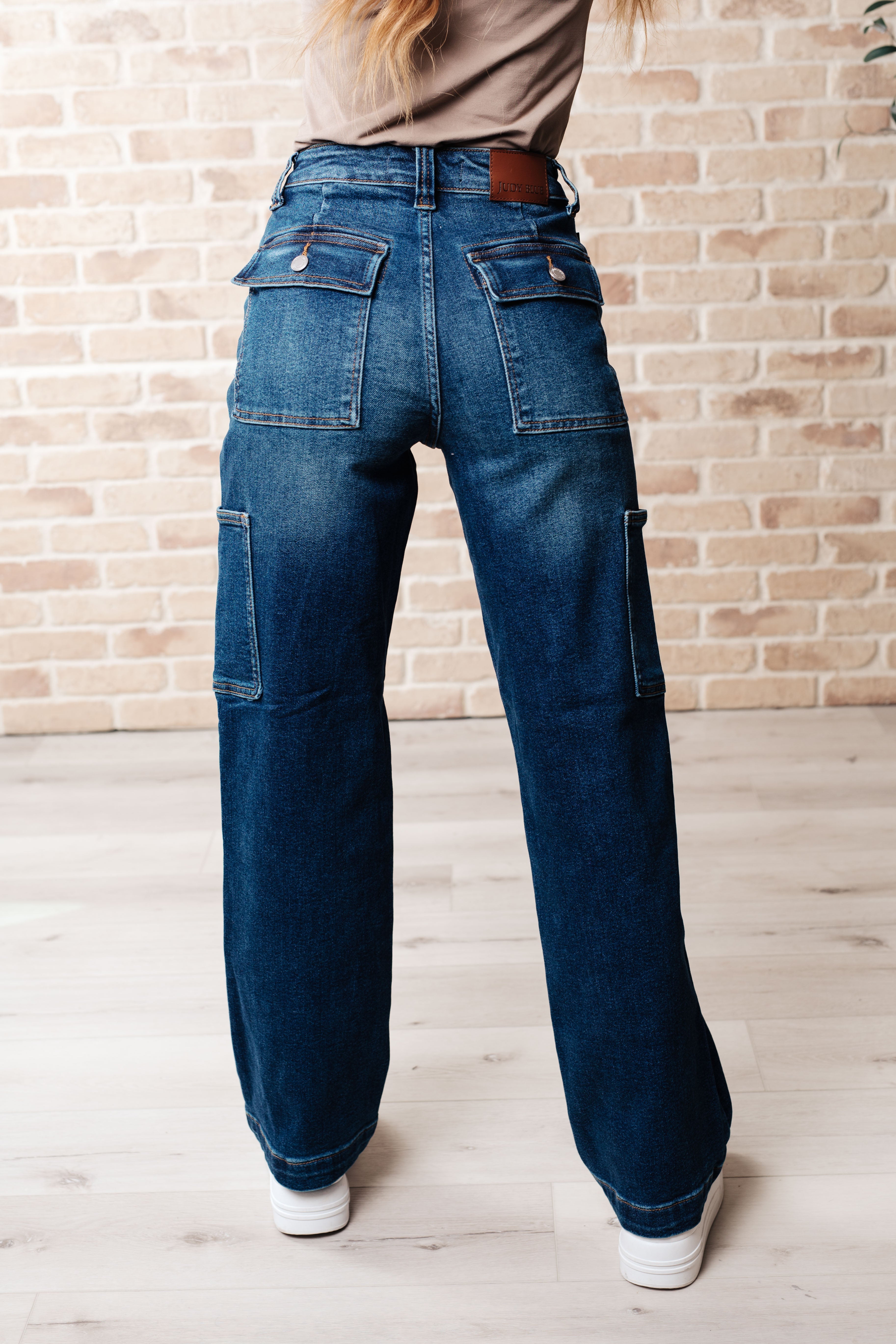 Newark High Rise Cargo Straight Jeans