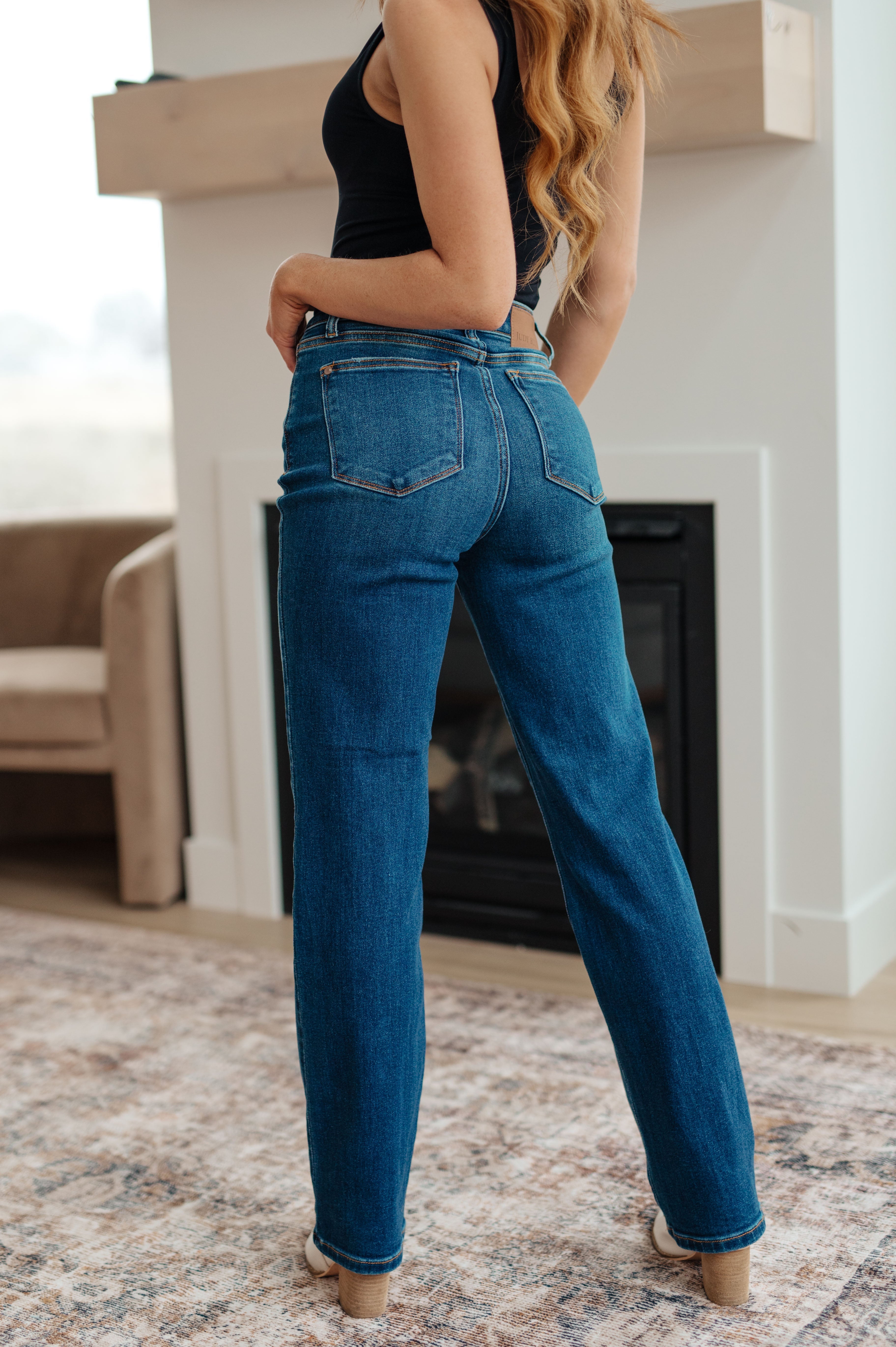 Cleveland High Rise Button Fly Dad Jeans