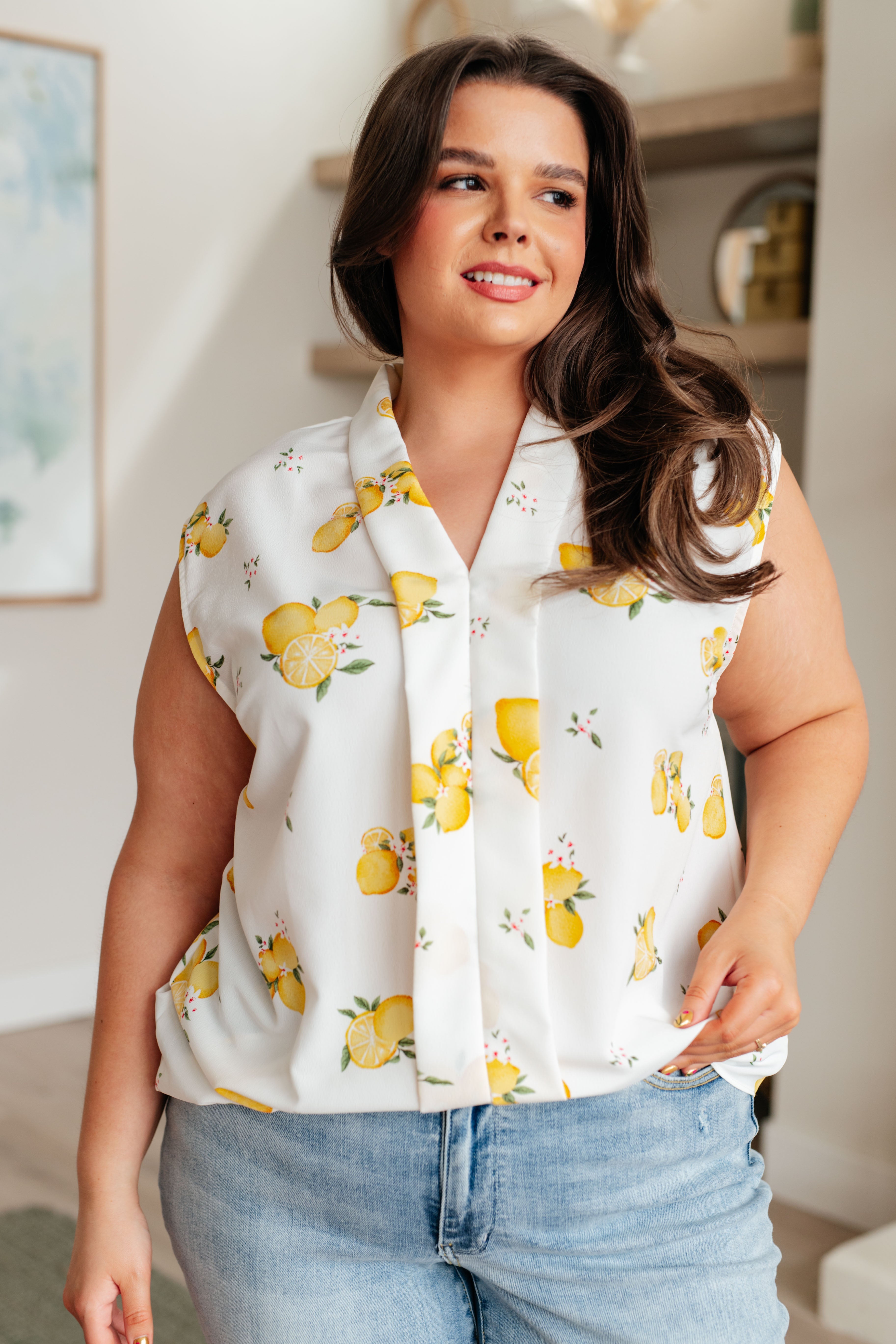 Poppy Lemons Sleeveless Blouse