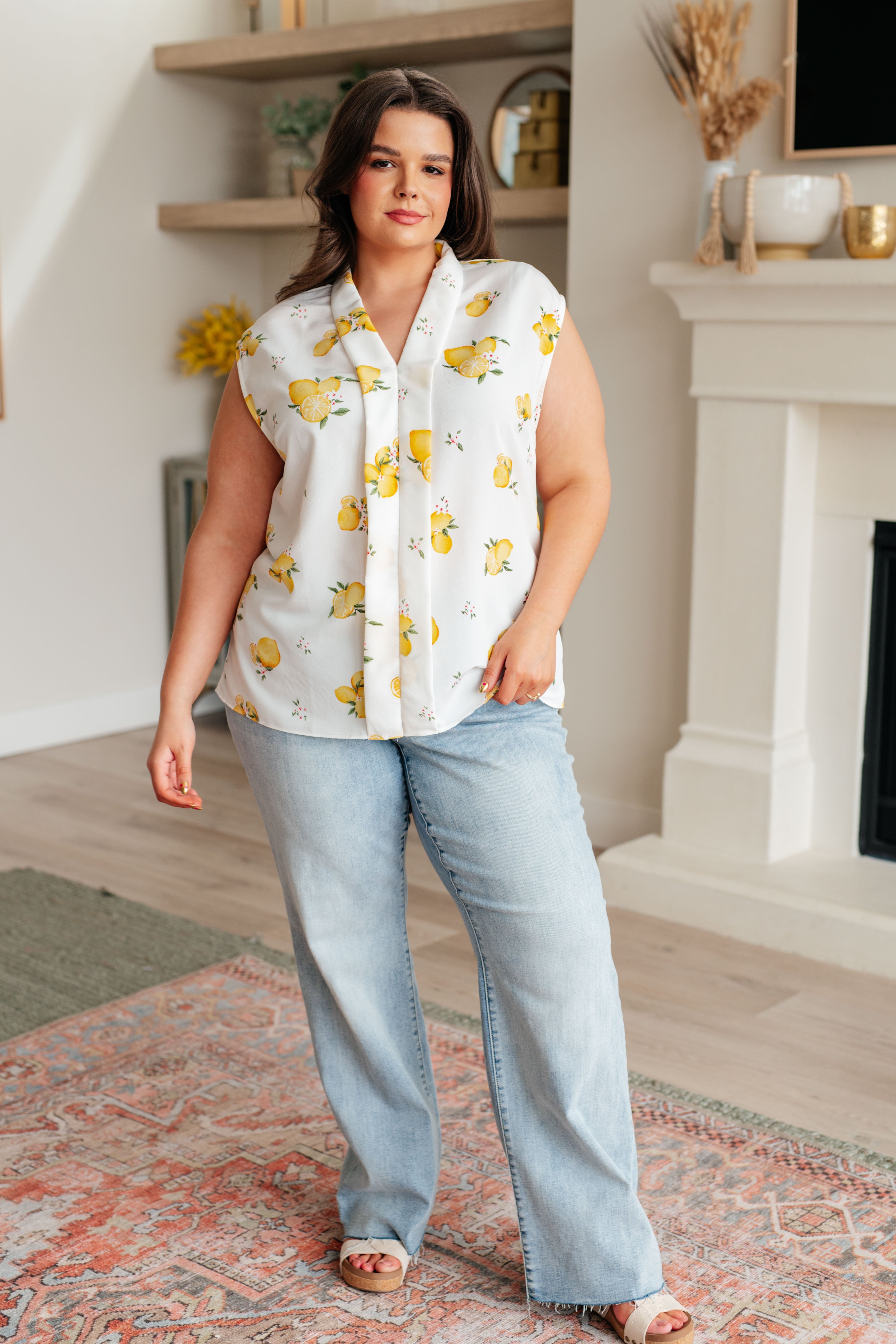 Poppy Lemons Sleeveless Blouse