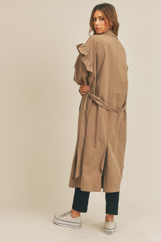 Mable Ruffled Trench