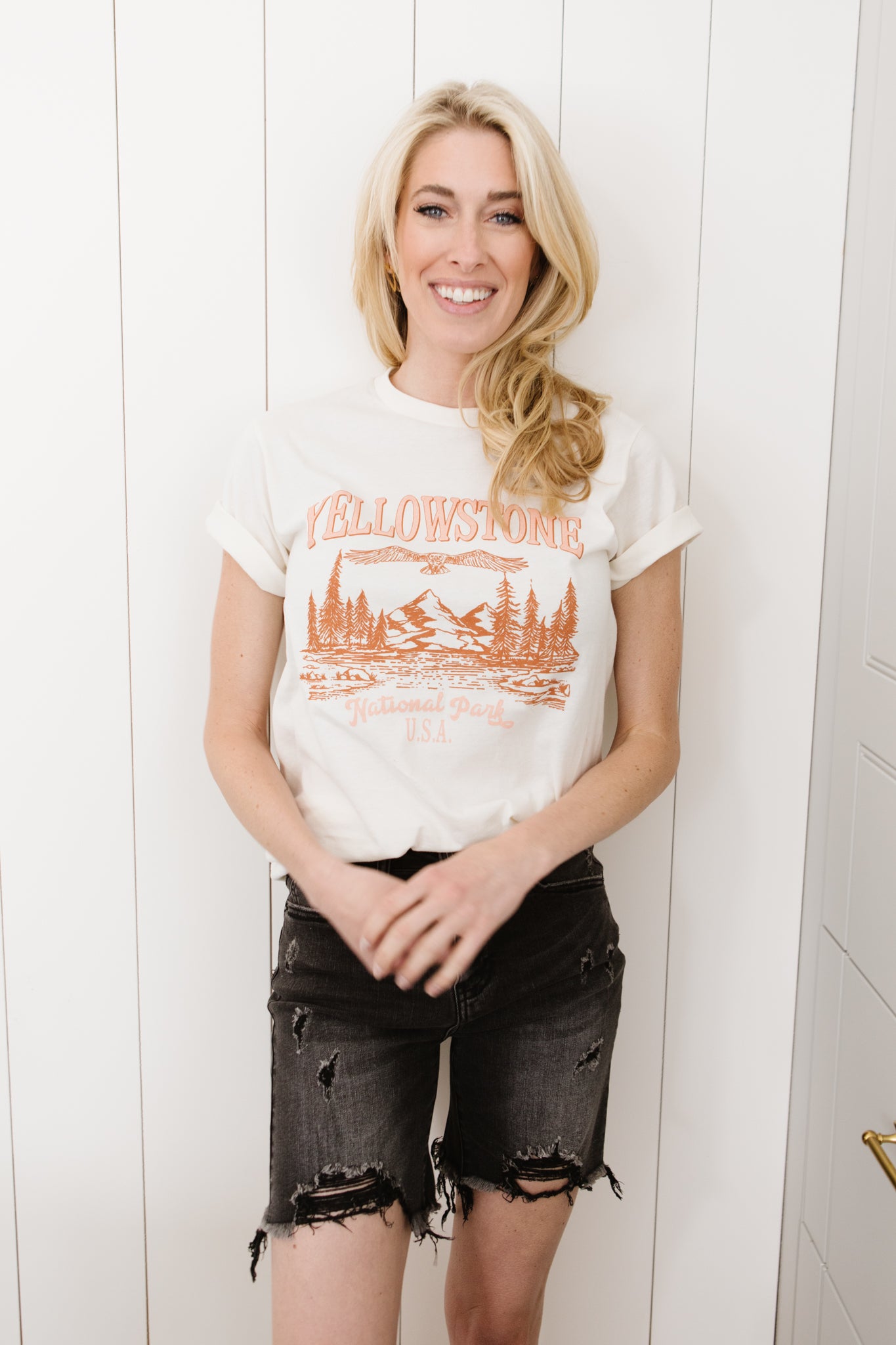 Yellowstone National Park Graphic Tee in Natural