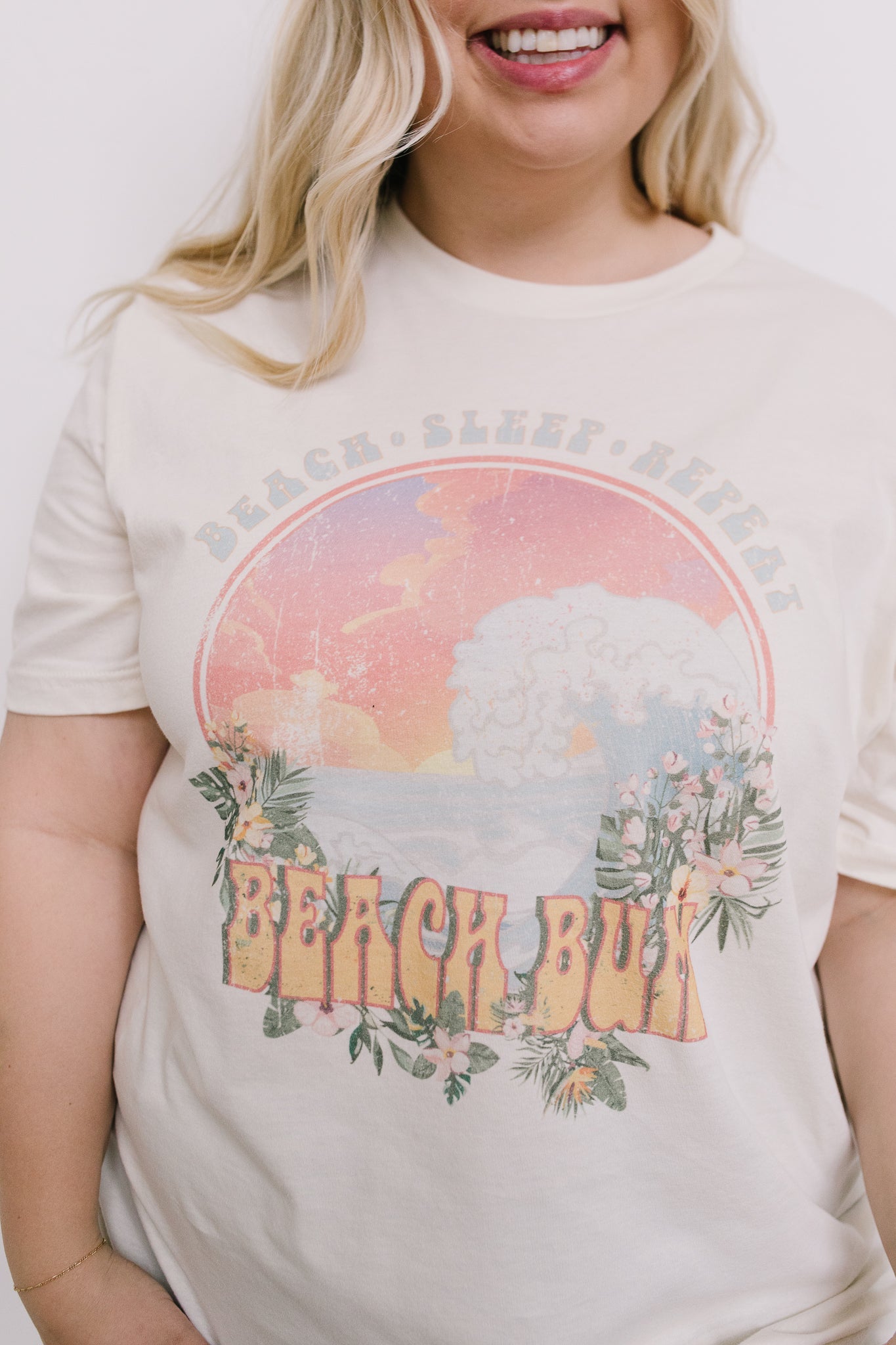 Beach, Sleep, Repeat, Beach Bum Graphic Tee