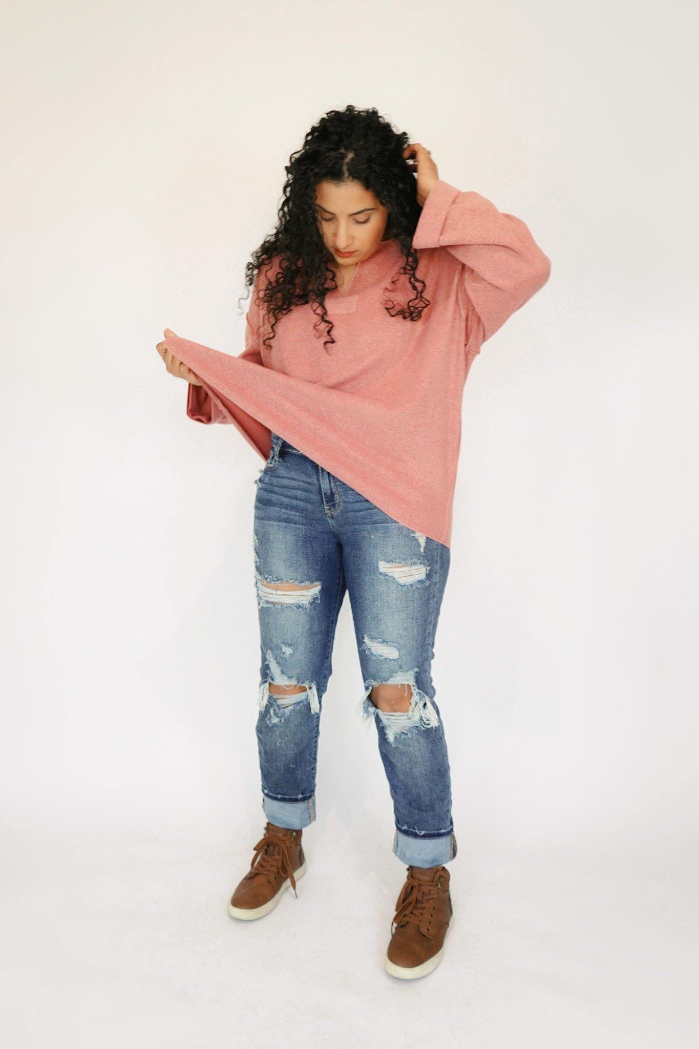 Danica Slouchy Pullover - Good Morrow Co