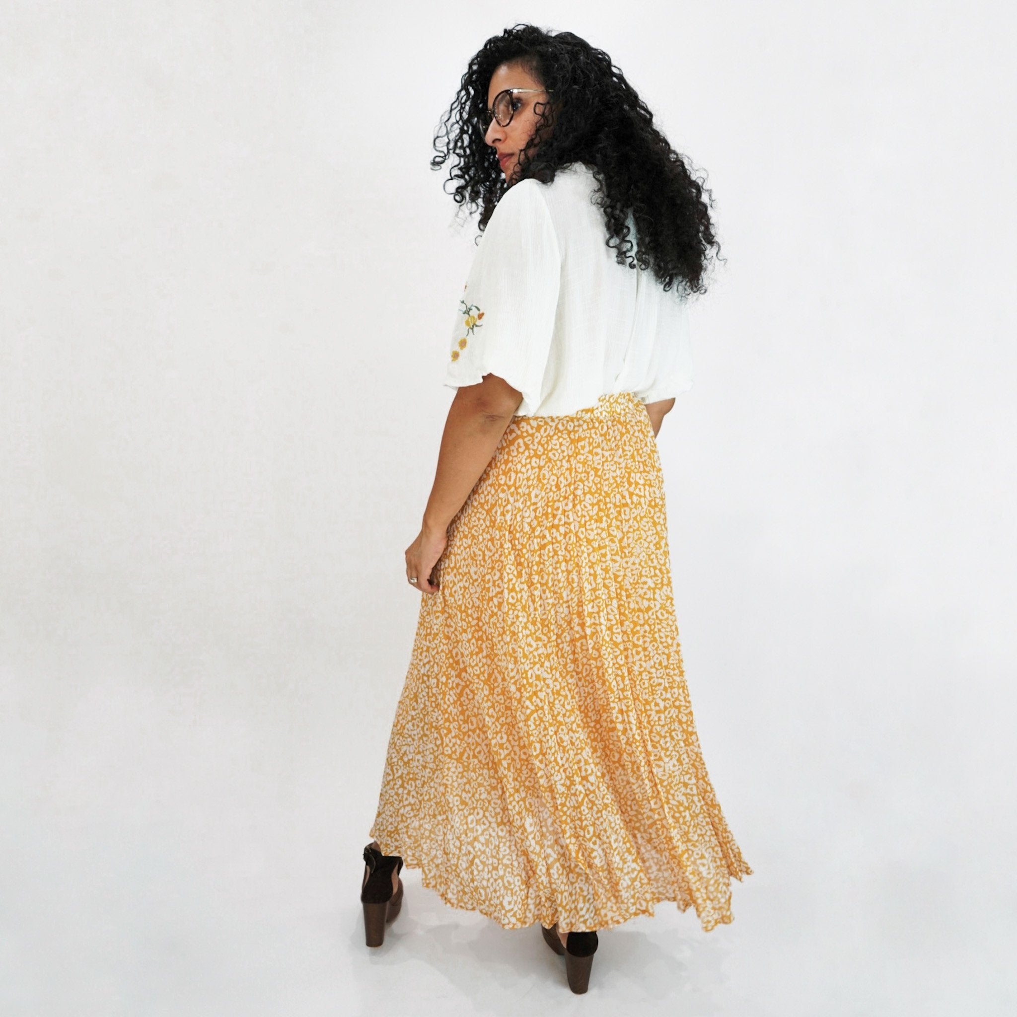 Quinn Leopard Print Pleated Maxi Skirt - Good Morrow Co