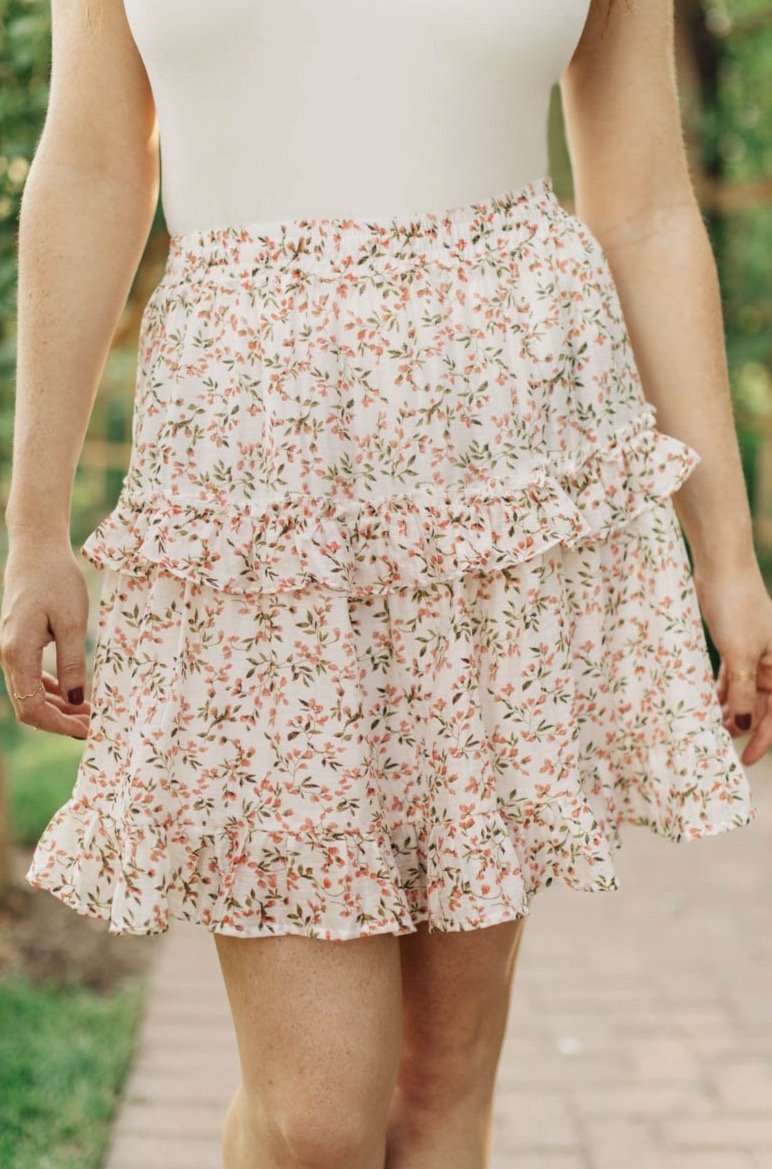 Sweet Pea Floral Skirt