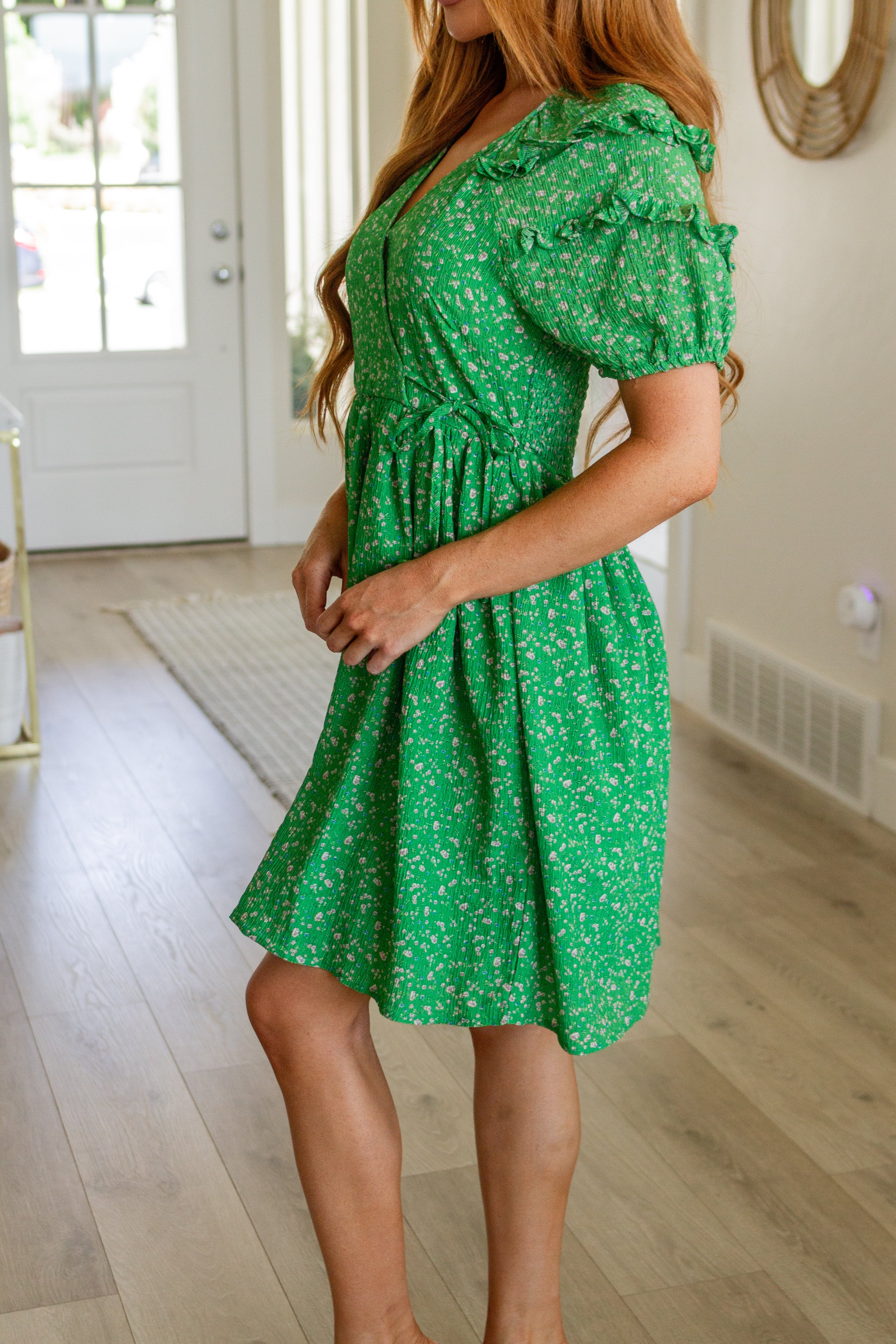Green Gables V-Neck Dress