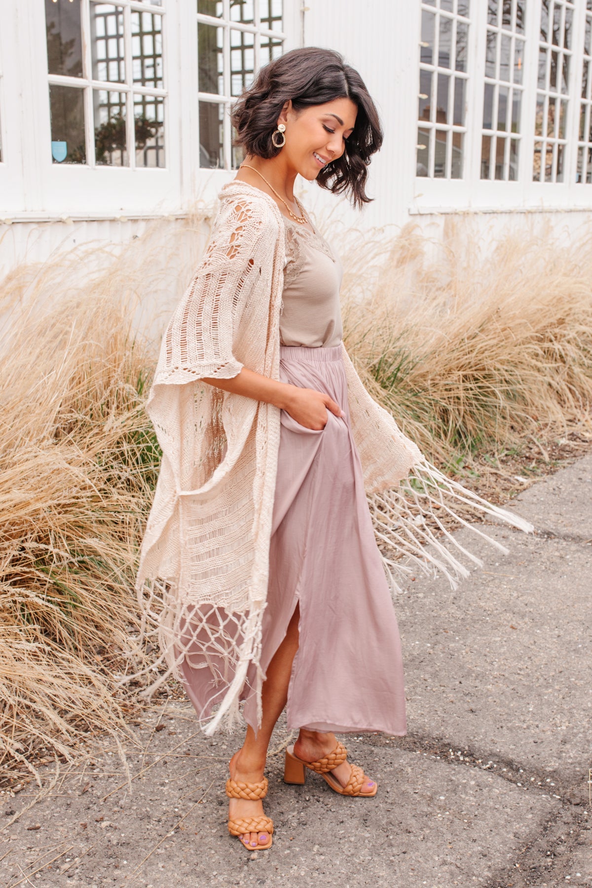 Yorkshire Maxi Skirt In Mauve