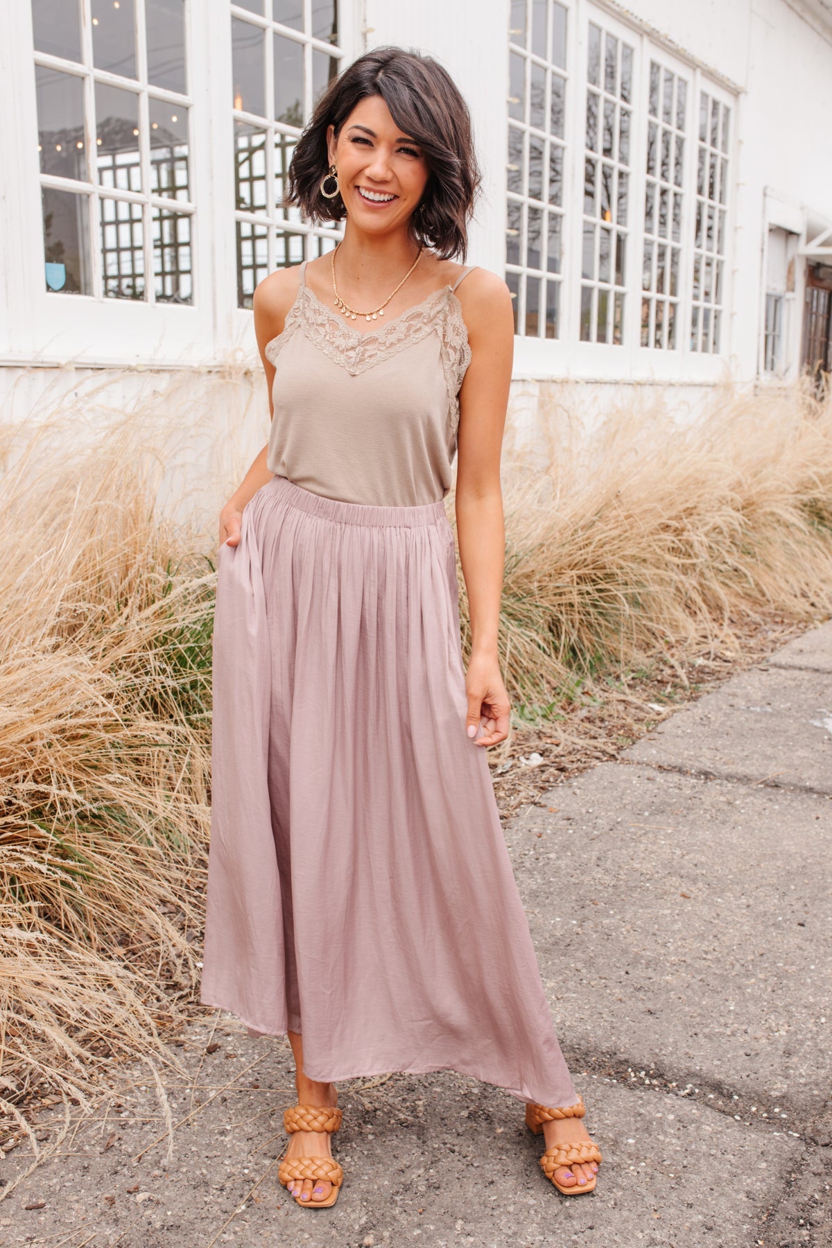 Yorkshire Maxi Skirt In Mauve