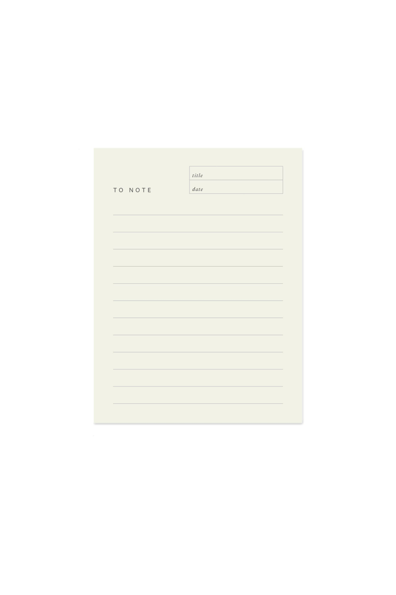 Block Notepad Sample To Note Block Notepad | Good Morrow Co