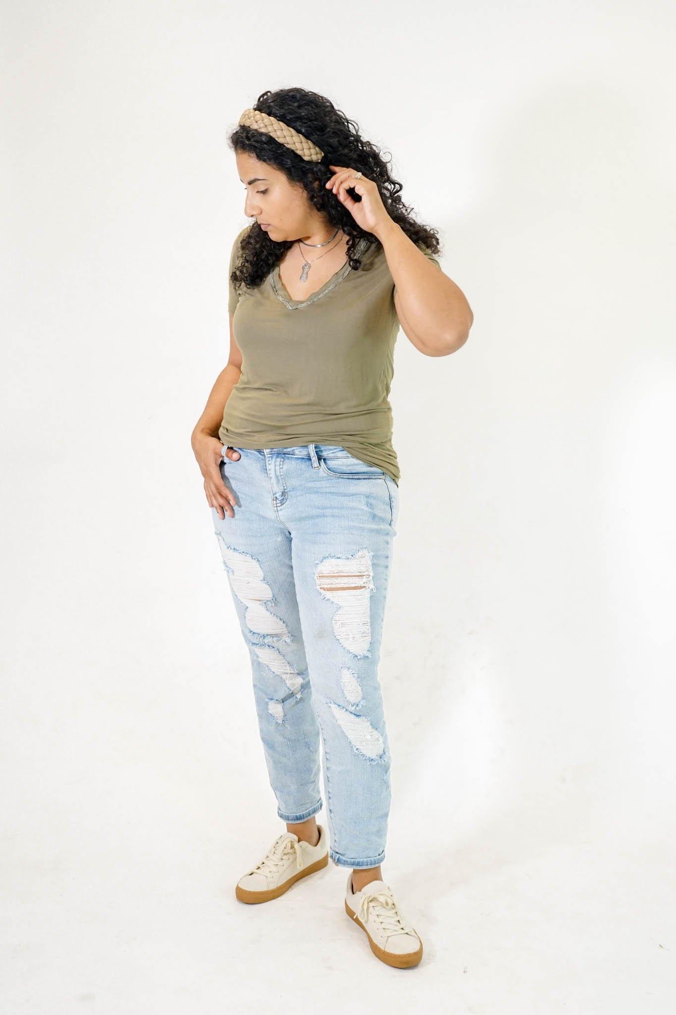 Andi Top in Olive - Good Morrow Co