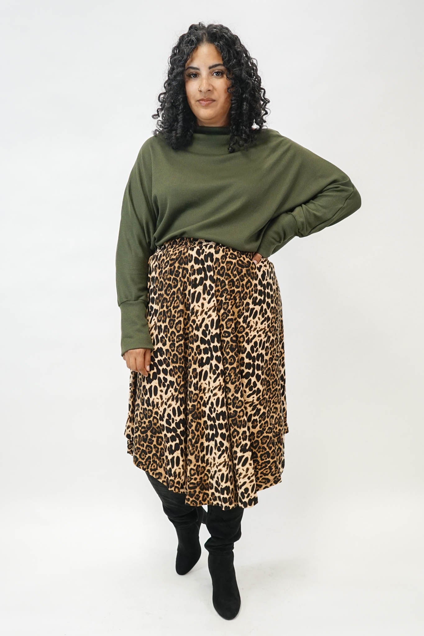 Claire Cheetah Print Skirt