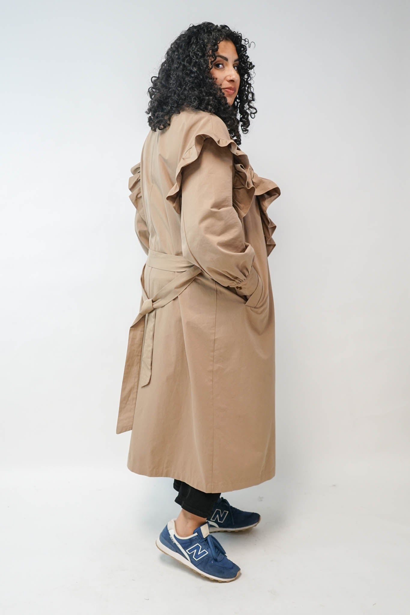 Mable Ruffled Trench