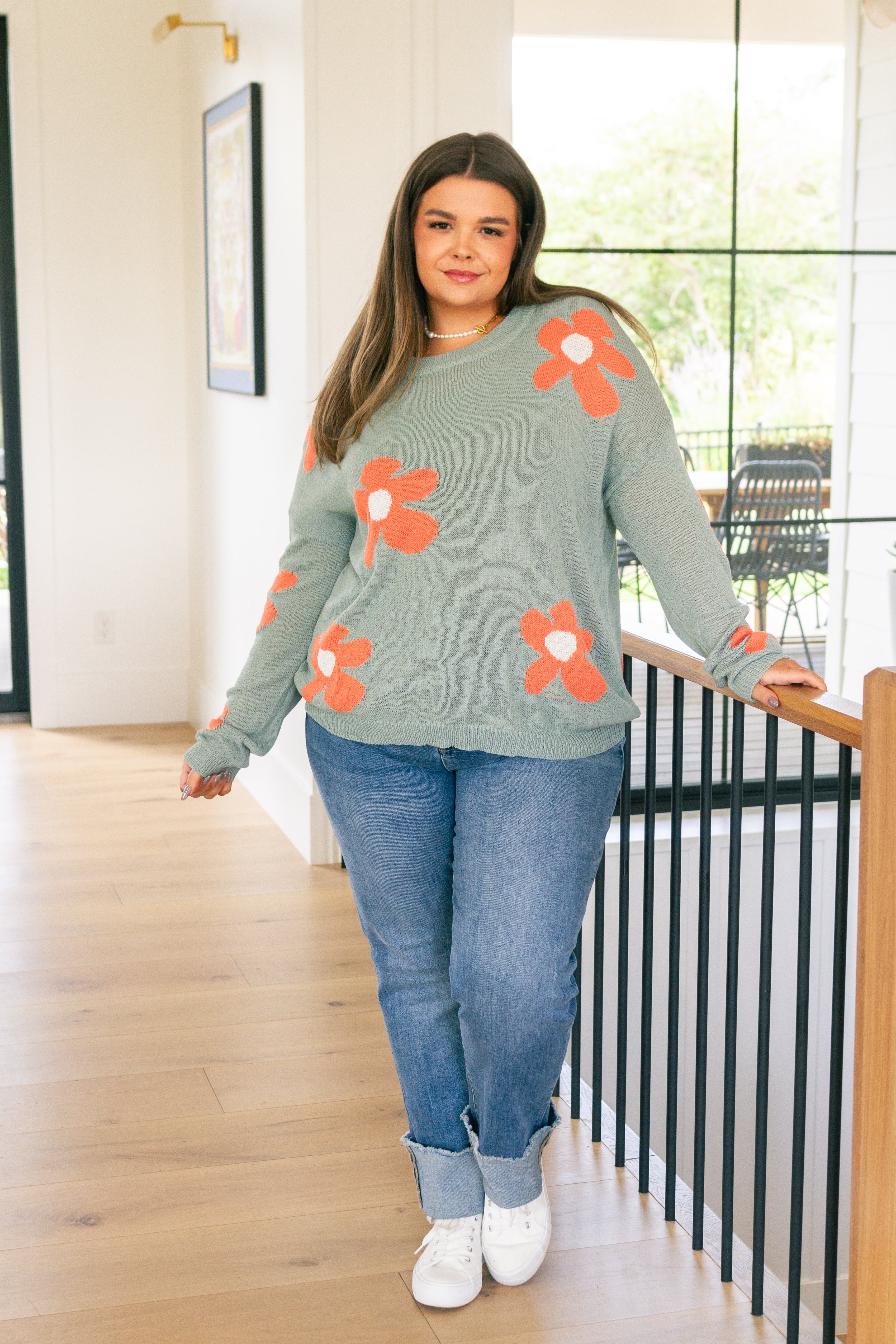 Bindi Mod Floral Sweater