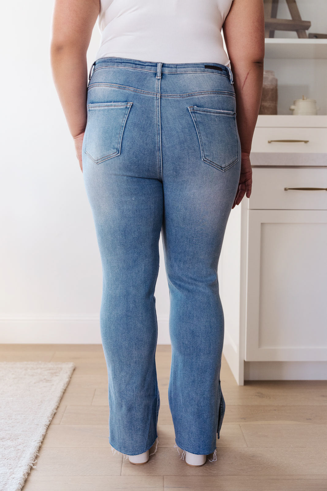 Louisville Slim Flare Side Slit Jeans