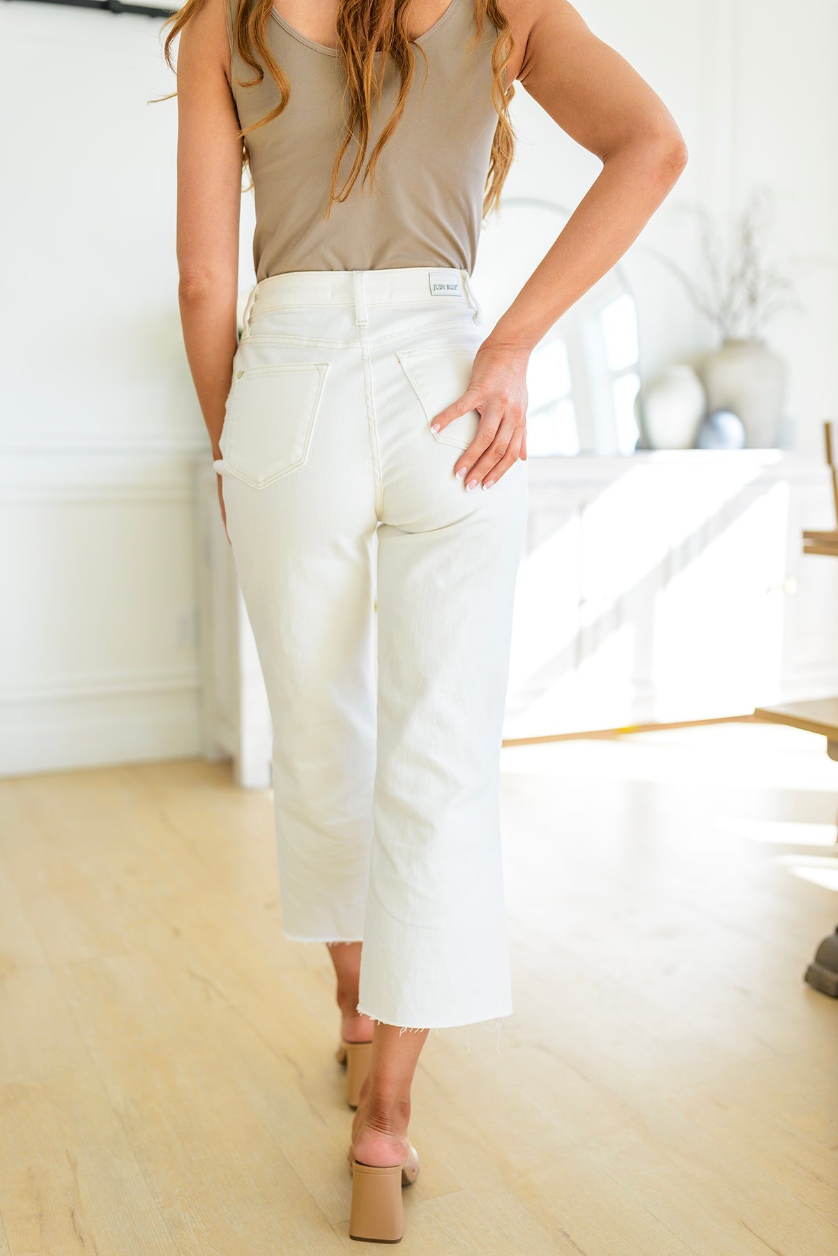 Tampa High Rise Wide Leg Cropped Jeans