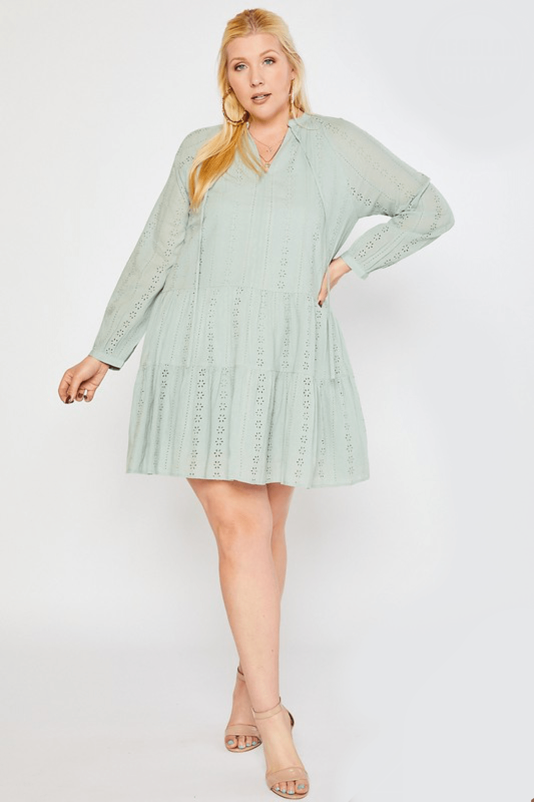 Keighley Eyelet Tiered Dress - Good Morrow Co