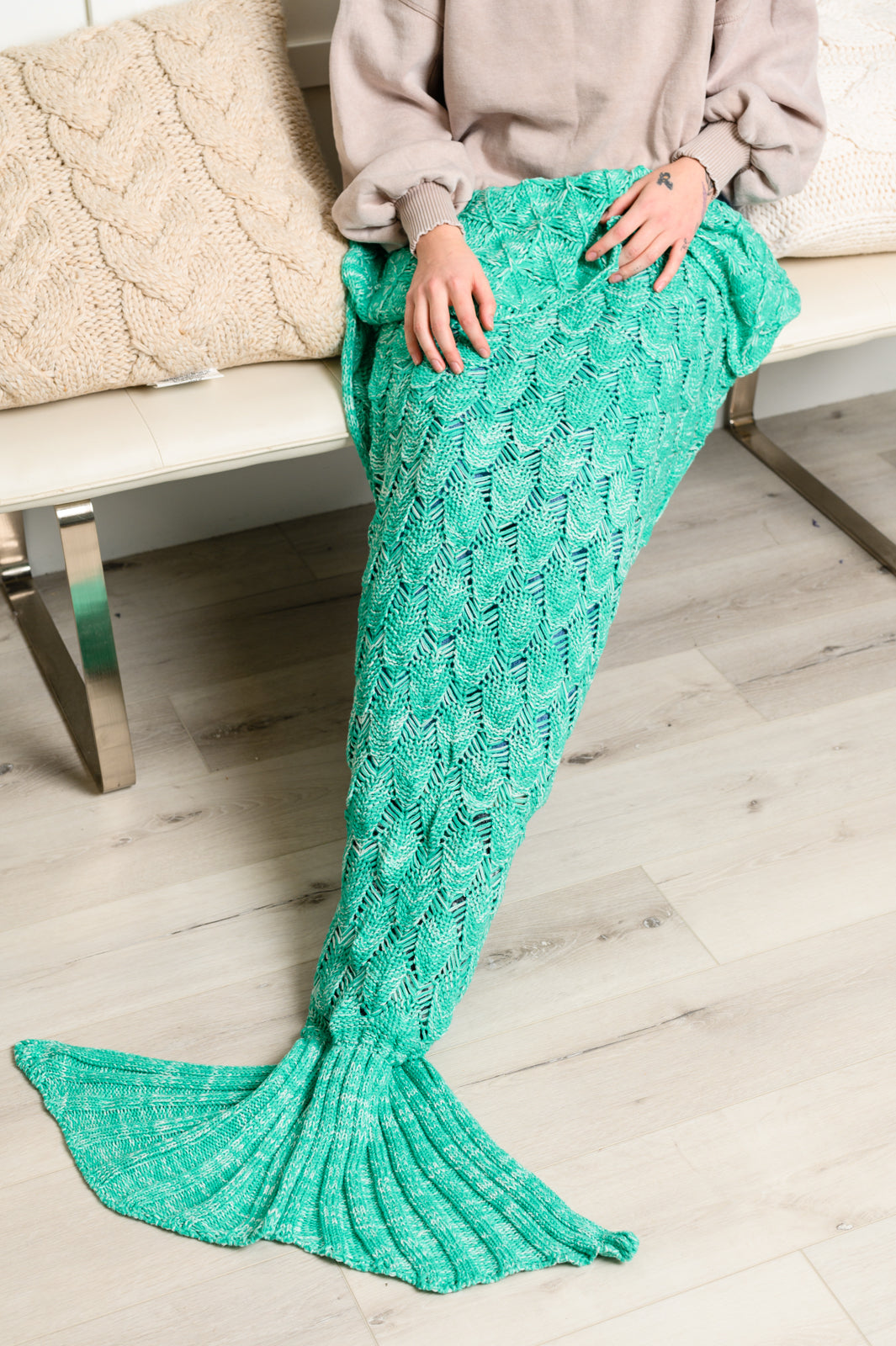 Chenille Mermaid Tail In Green