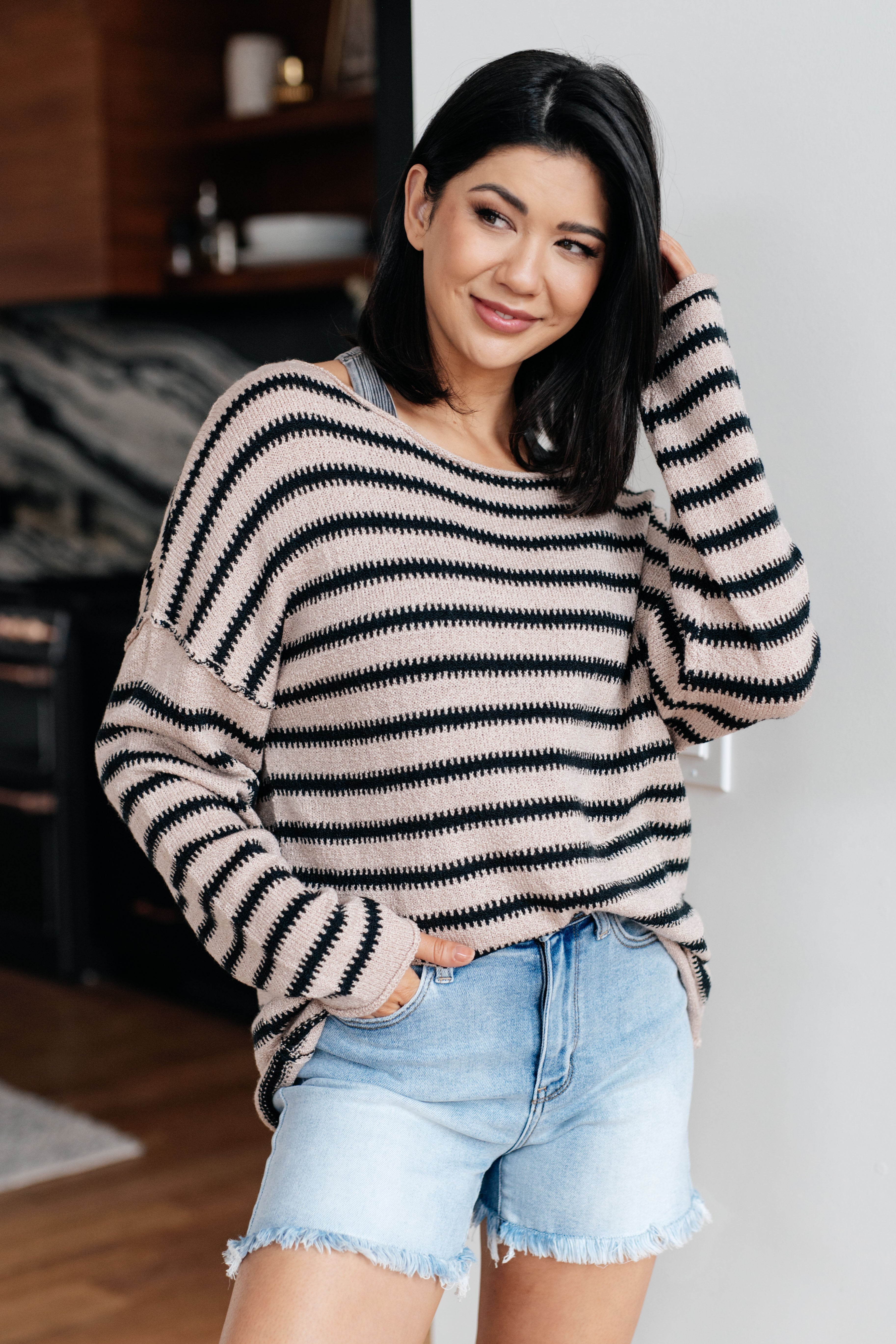 Donna Striped Sweater