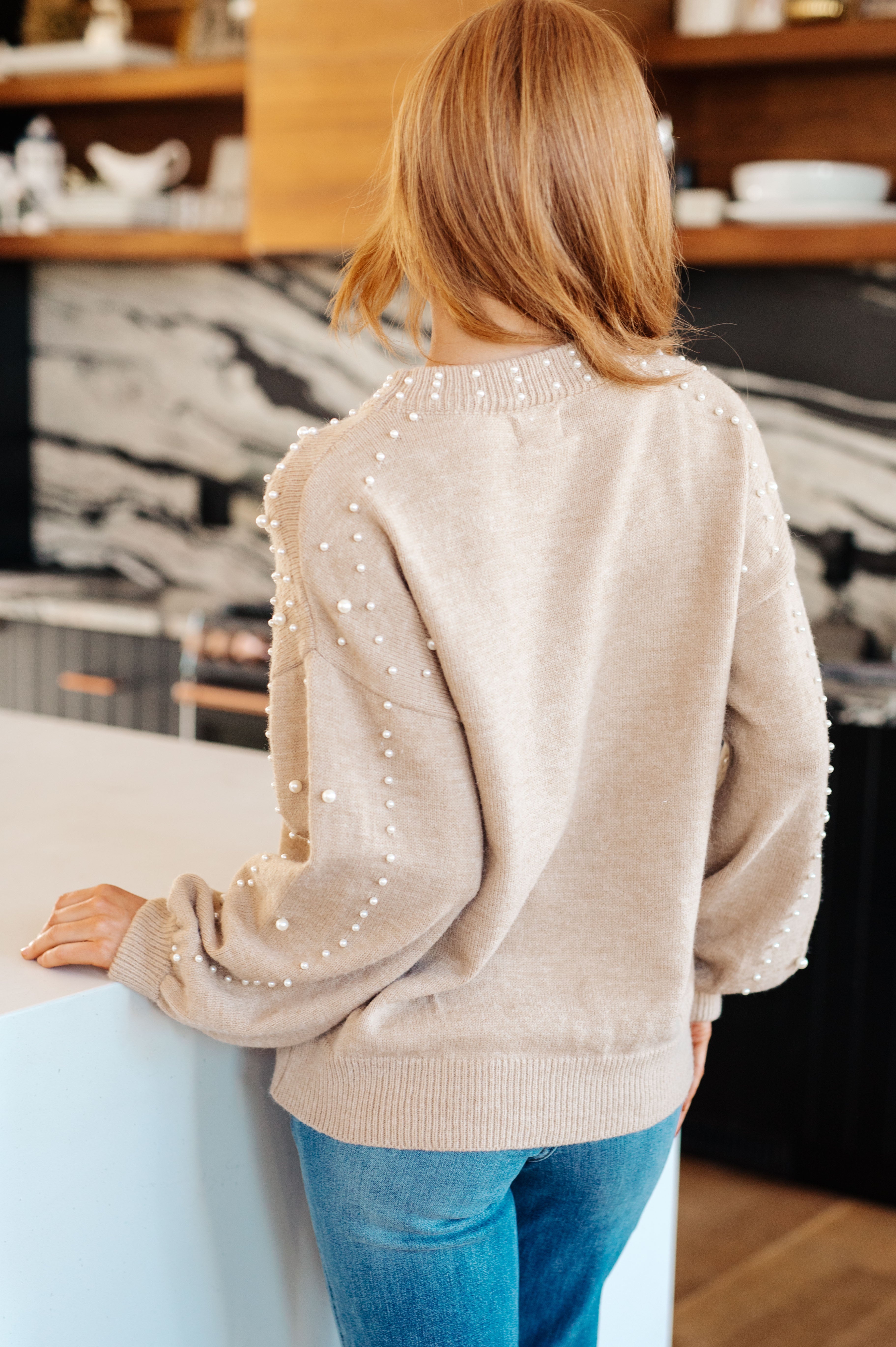 Sinclair Pearl Accent Sweater