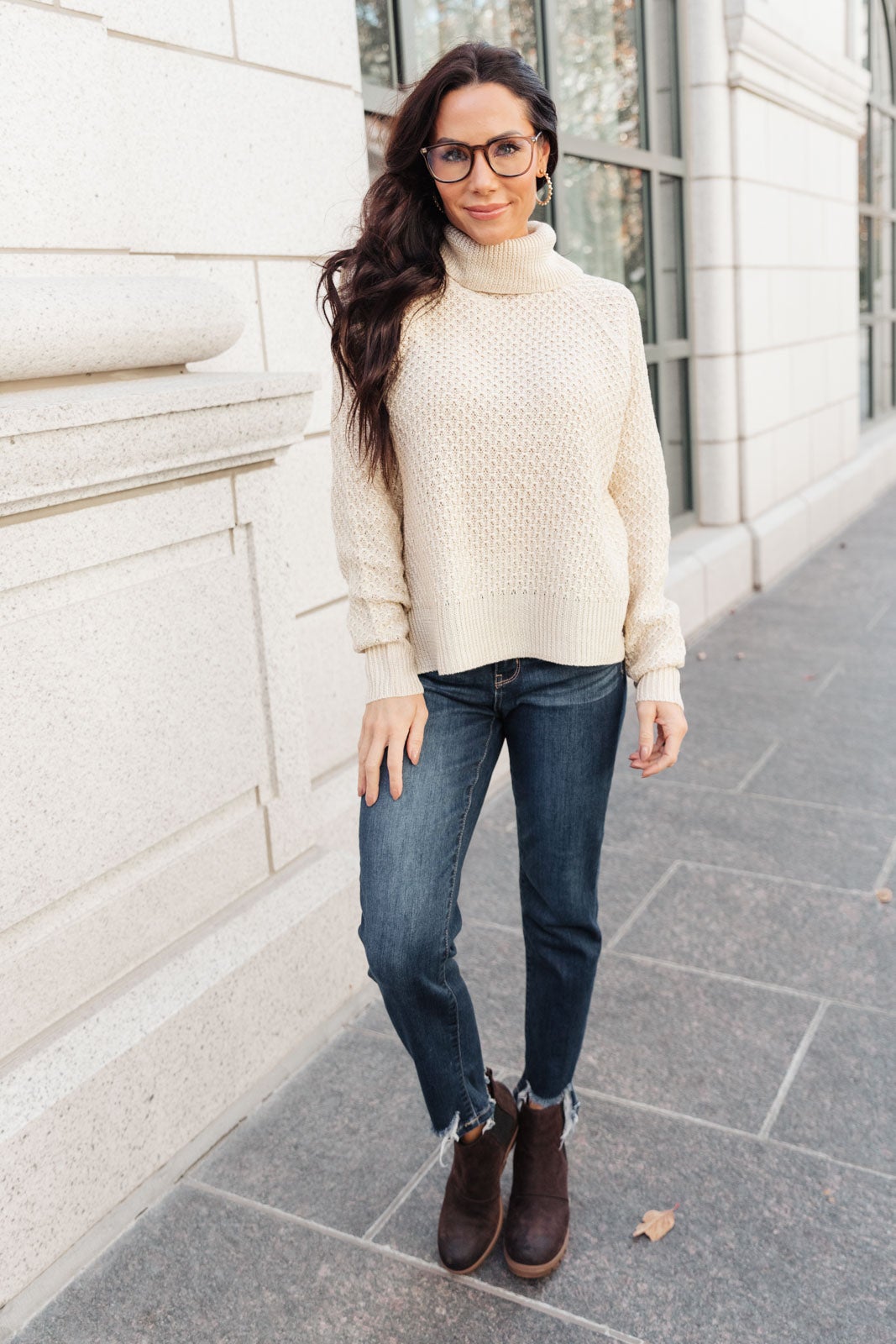 Peter Turtleneck Sweater In Ivory