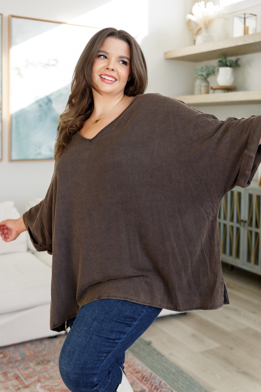 Britta Mineral Washed Oversized Top