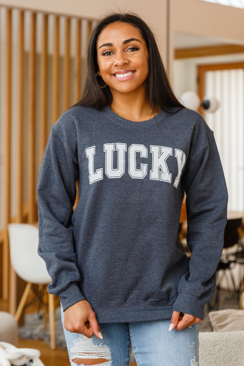 Lucky Crew Neck Sweatshirt Good Morrow Co